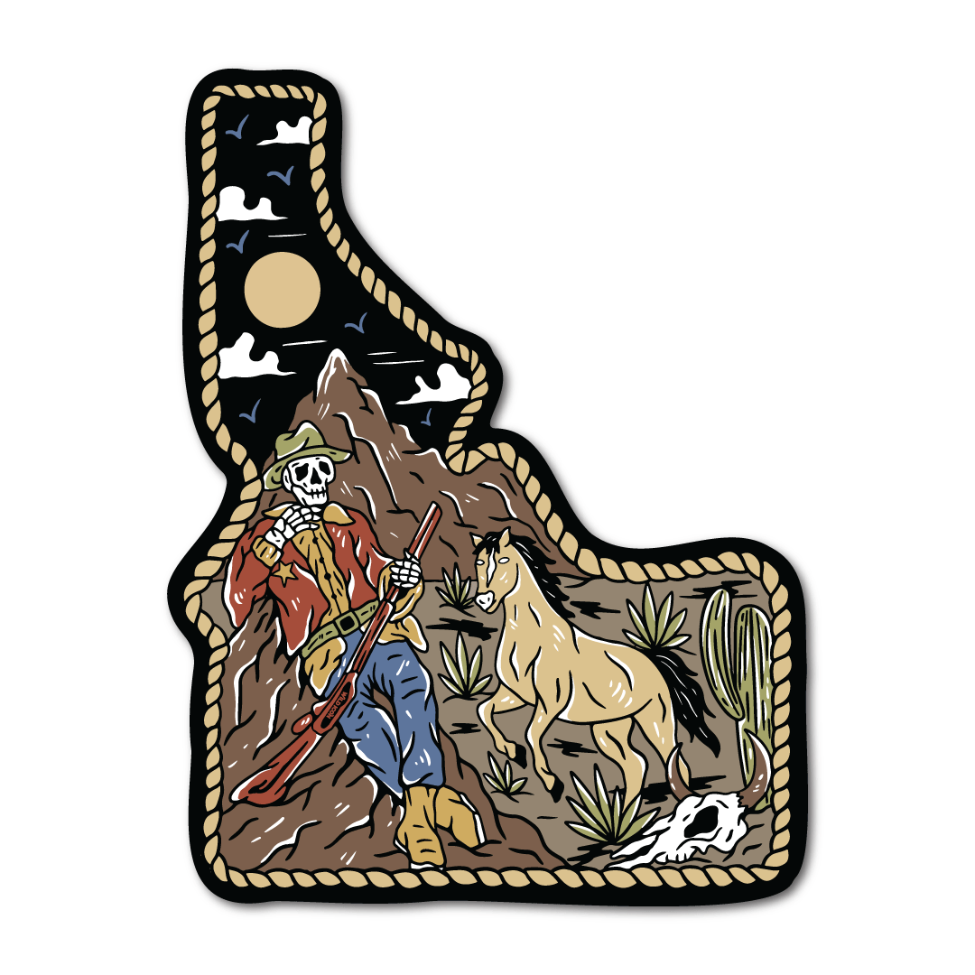 Idaho Ol' Bones Sticker