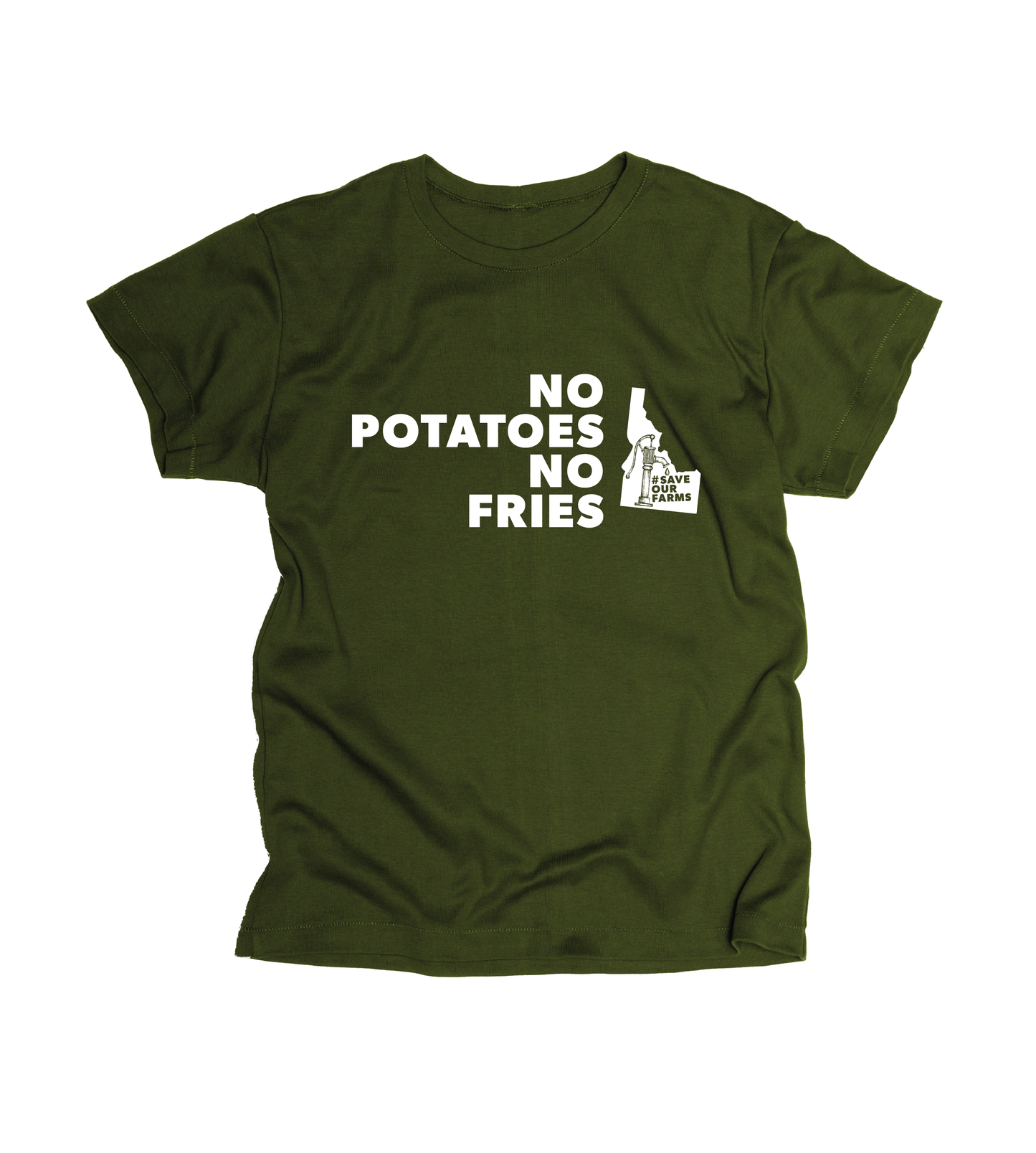 No Potatoes No Fries Shirt - #SaveOurFarms PRESALE