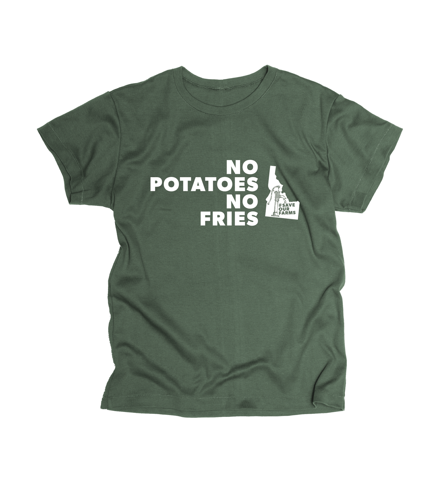 No Potatoes No Fries Shirt - #SaveOurFarms PRESALE